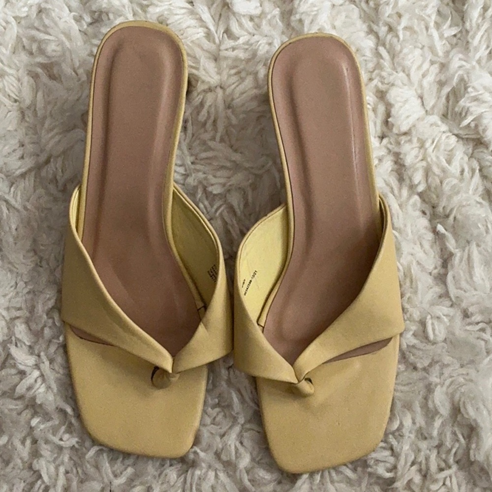 Yellow Thong Sandals